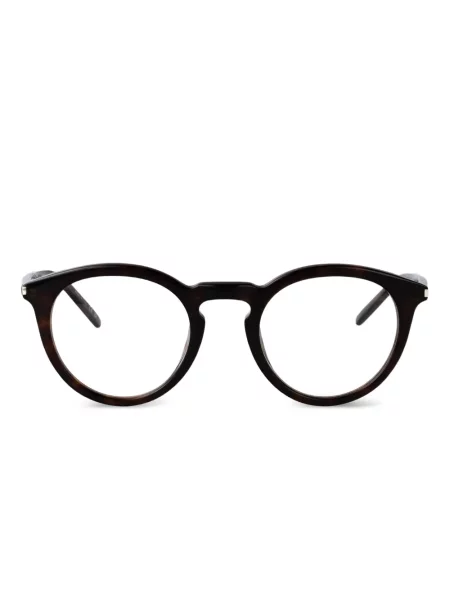 Ochelari de soare rotunzi Saint Laurent Eyewear maro