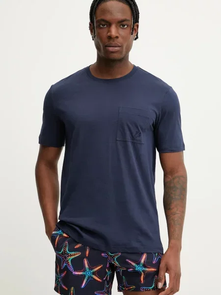 Vilebrequin T-Shirt Titan blau niebieska