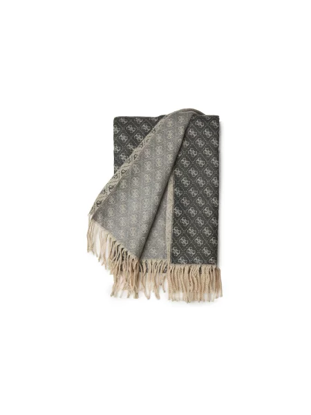 GUESS Fular bej / negru amestecat gri