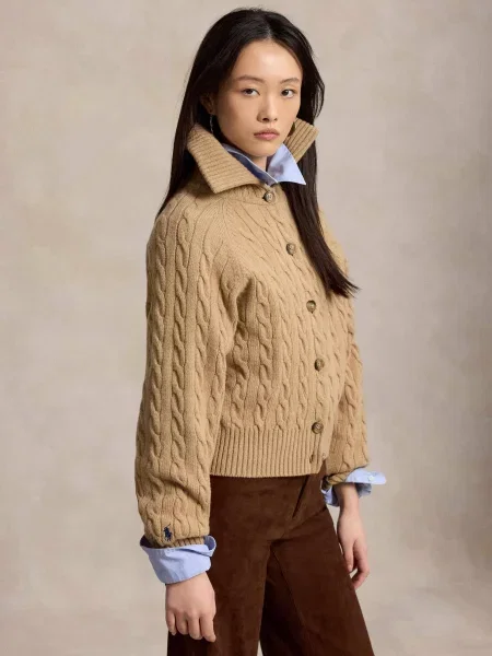 POLO RALPH LAUREN De lână cardigan | Relaxed fit cu adaos de cașmir