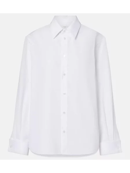 Cămașă Saint Laurent din poplin alb