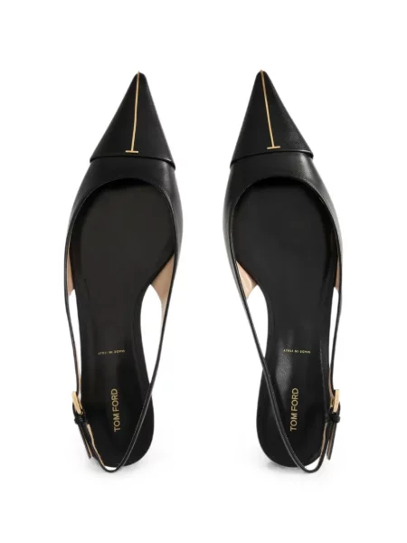 Balerini Tom Ford din piele negru