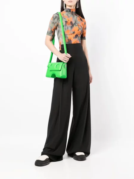 Kalhoty Off-white s vysokým pasem bílé