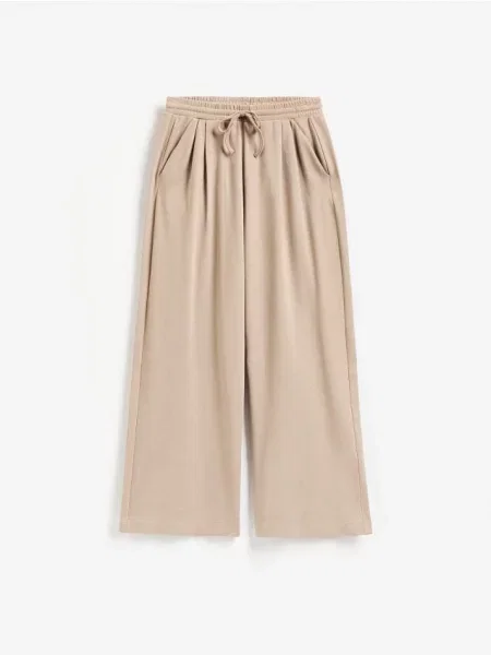 Reserved Pantaloni de trening cu croi larg bej