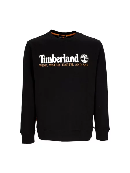 Bluza nierozpinana Timberland z okrągłym dekoltem czarna