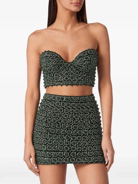 Top Philipp Plein cu paiete verde