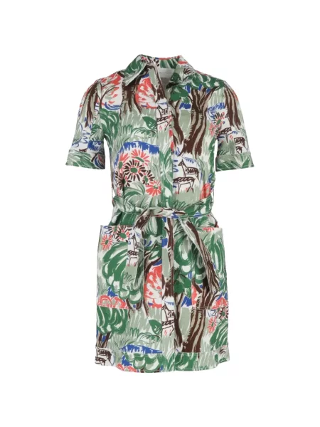 Rochie Victoria Beckham de costum verde
