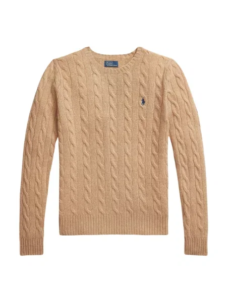 Sweter Polo Ralph Lauren wełniany beżowy