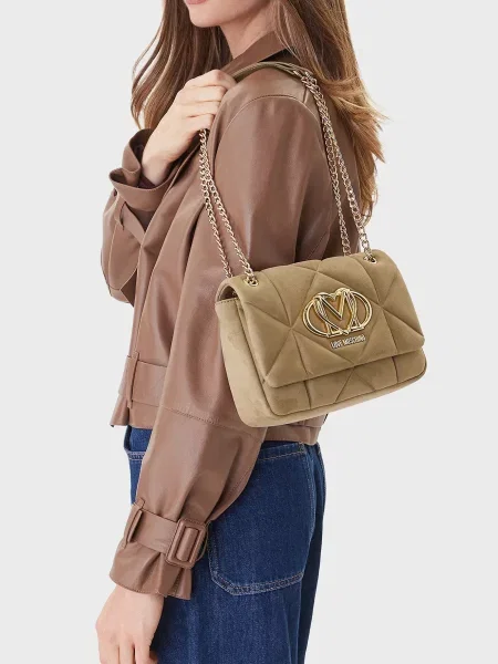 Сумка Love Moschino бежевая