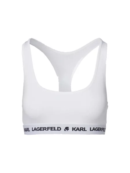 Grudnjak Karl Lagerfeld s autogramom bijela