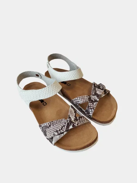 Кожаные босоножки Leon белые