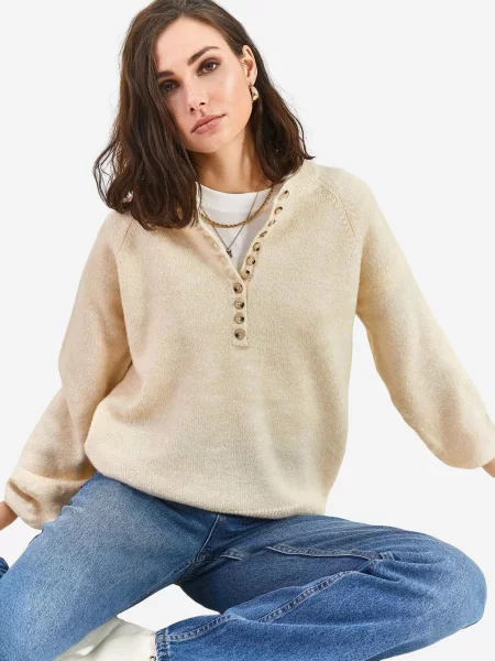 Bianco Lucci Pulover Pullover oker