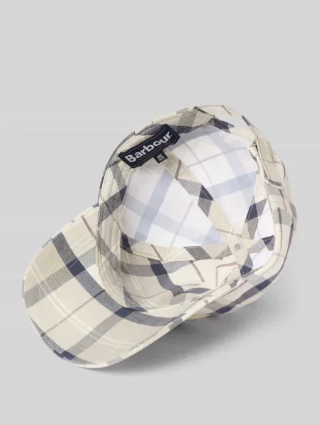 Czapka z daszkiem z czystej bawełny Barbour beżowa