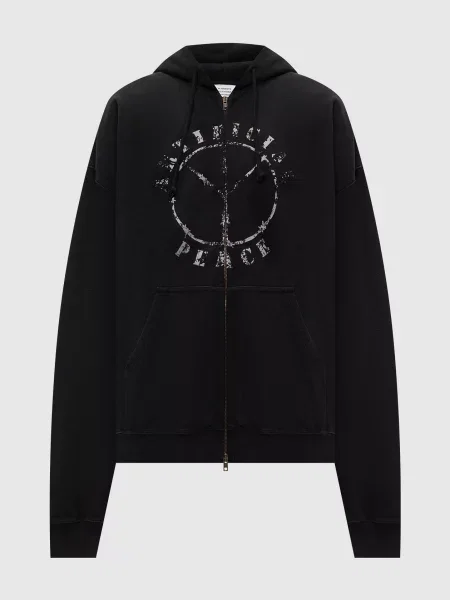 Спортивна куртка з принтом Vetements чорна