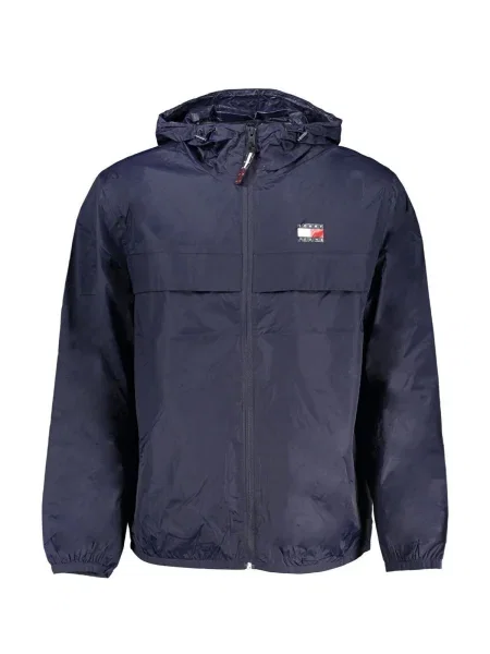 Nepromokavé džíny Tommy Hilfiger s vysokým límcem modré