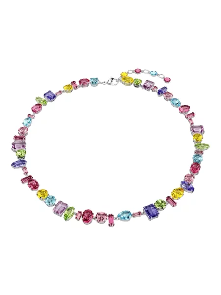 Naszyjnik Swarovski szary