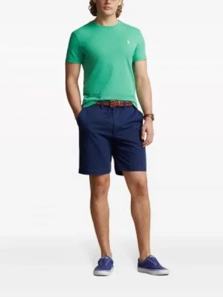 Prugasta polo majica Polo Ralph Lauren s printom od kašmira plava