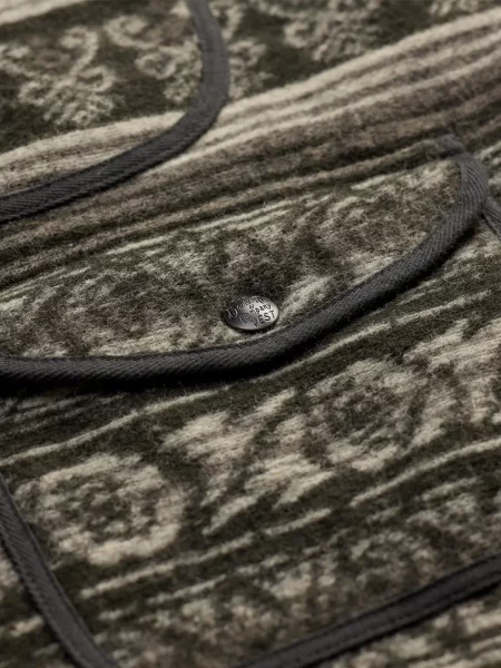 Αναστρεπτός γιλέκο Ralph Lauren Rrl houndstooth ζακάρ πράσινο