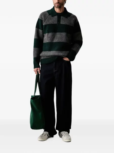 Lung tricou polo Les Deux verde