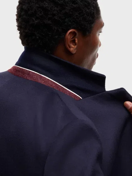 Шерстяное пальто Tommy Hilfiger синее