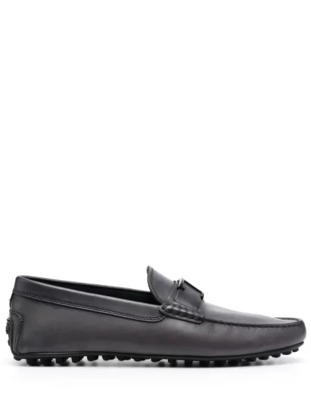 Pantofi loafer Tod's din piele gri