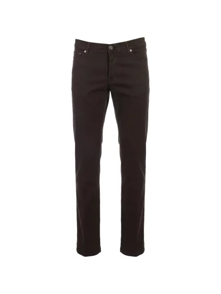 Pantaloni Kiton cu 5 buzunare maro