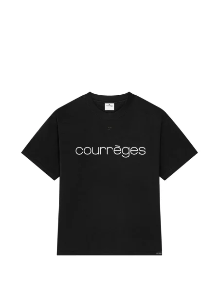 Tricou Courreges cu imagine negru