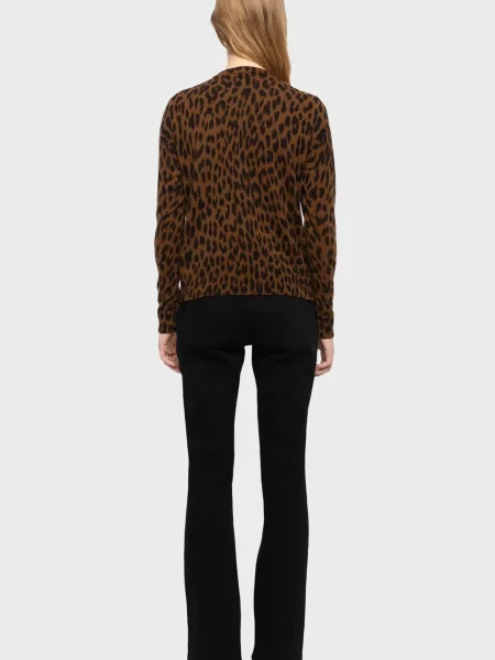 Шерстяной кардиган Zadig&voltaire коричневый