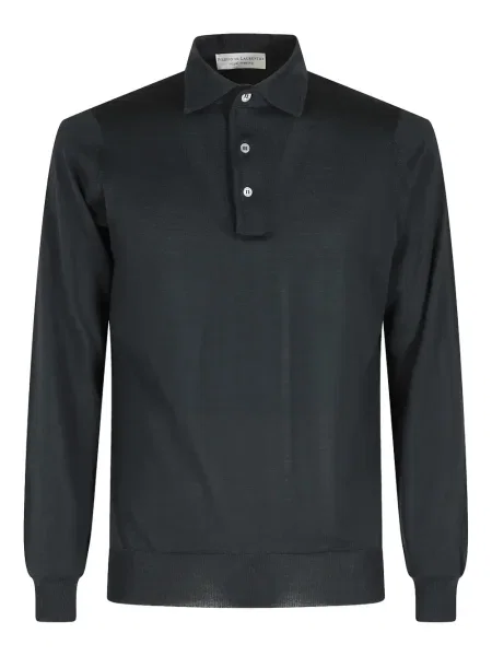 Lung tricou polo Filippo De Laurentiis verde
