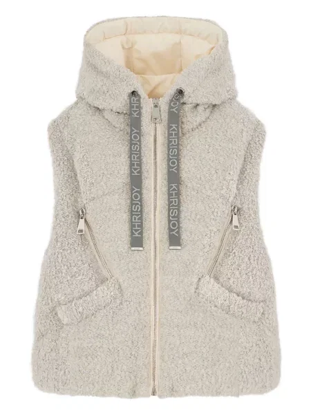 Kamizelka Khrisjoy z kapturem szara