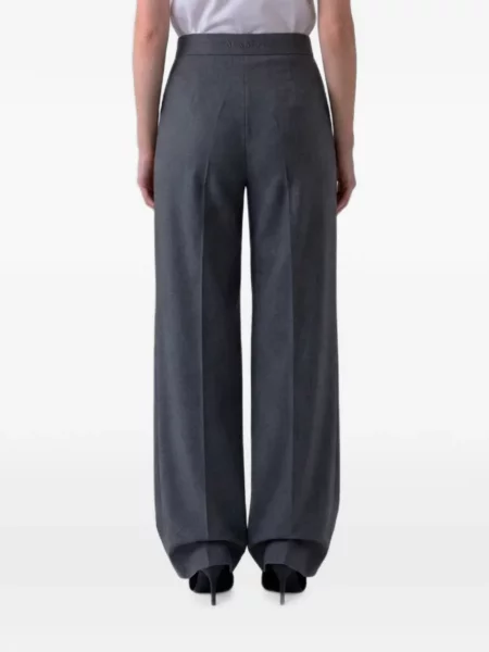 Pantaloni palazzo Max Mara de lână gri