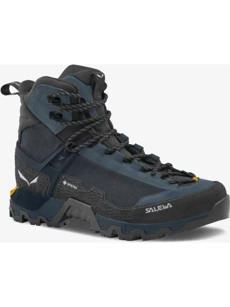 Buty trekkingowe Salewa MTN Trainer 3 Tech Mid GORE-TEX ciemnoniebieski żółty 39 czarny