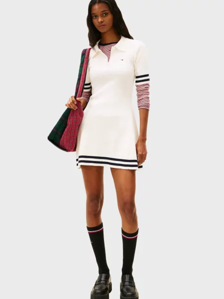 Джинсова сукня Tommy Jeans біла