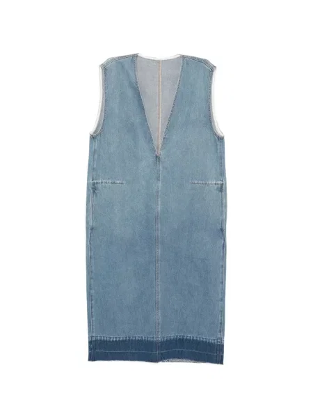 Sukienka jeansowa Less do kolan garniturowa niebieska