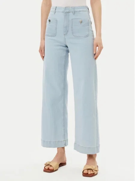 Vero Moda Jeansy Kayla Wide Leg niebieski