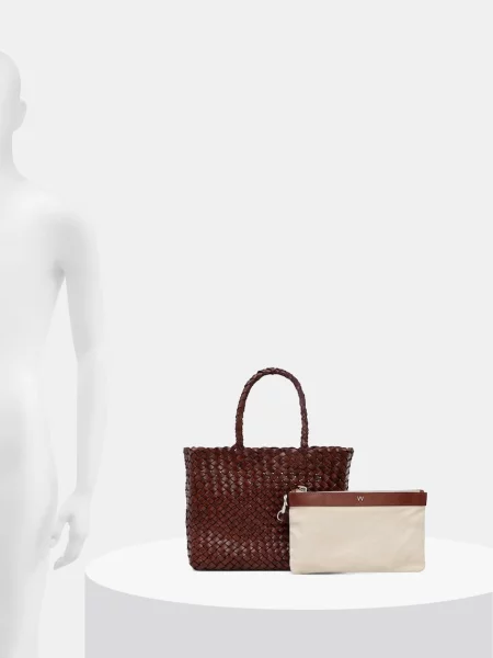 Кожаная сумка шоппер Weekend Max Mara