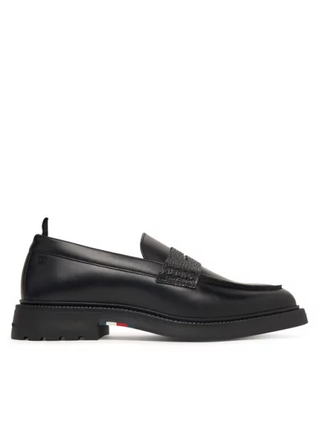 Tommy Hilfiger Loaferek Corporate Casual fekete