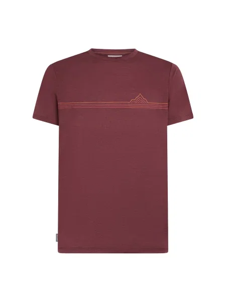 ICEBREAKER Tricou funcțional Tech Lite portocaliu burgundy roșu