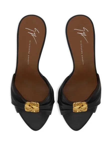 Sandale Giuseppe Zanotti plisate negru