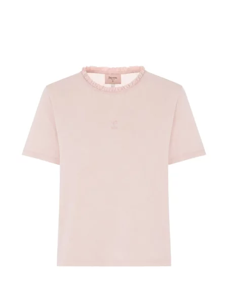 Tricou Repetto cu broderie roz