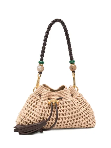 Geantă shopper Jimmy Choo maro