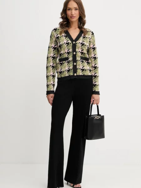 Silvian Heach kardigan z domieszką wełny OZDOGAN zielony