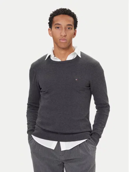 Tommy Hilfiger Megztinis Essential Ssnl pilka