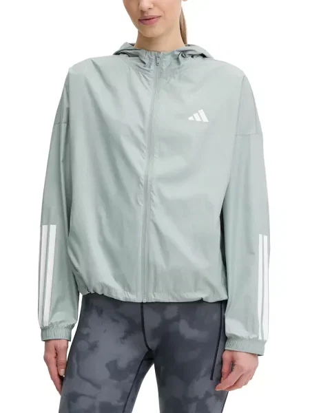 Ριγέ τρέξιμο σετ φόρμας Adidas με σχέδιο γκρι