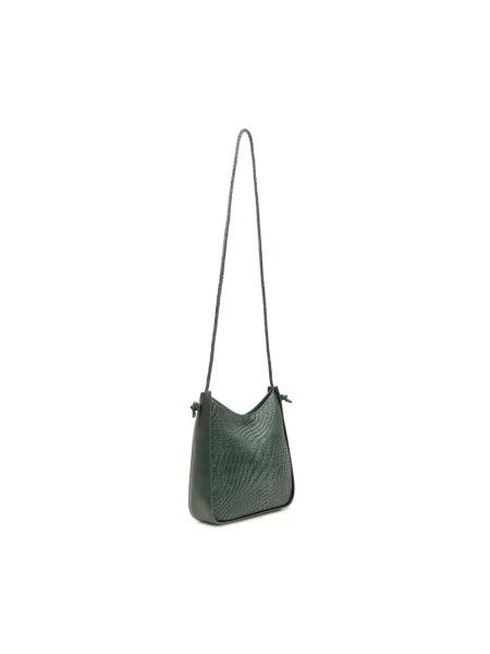 Lniana torebka hobo Dragon Diffusion zielona