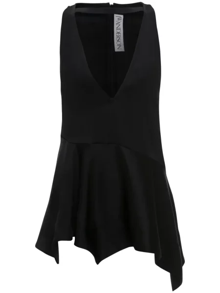 Top Jw Anderson din satin negru