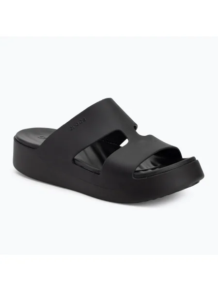 Papuci pentru femei Crocs Gateway Platform H-Strap black negru