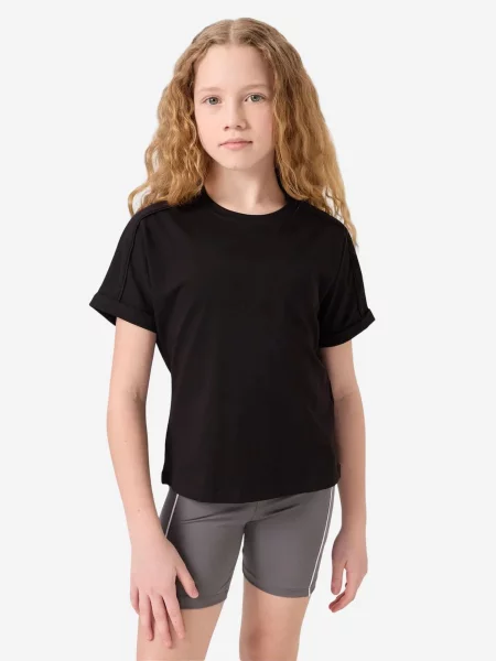 Tommy Life Póló TOMMY Baumwoll-Jersey-T-Shirt' fekete
