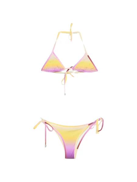 Bikini The Attico cu gradient galben