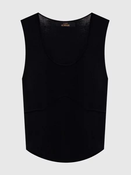 Топ з логотипом Twinset чорний